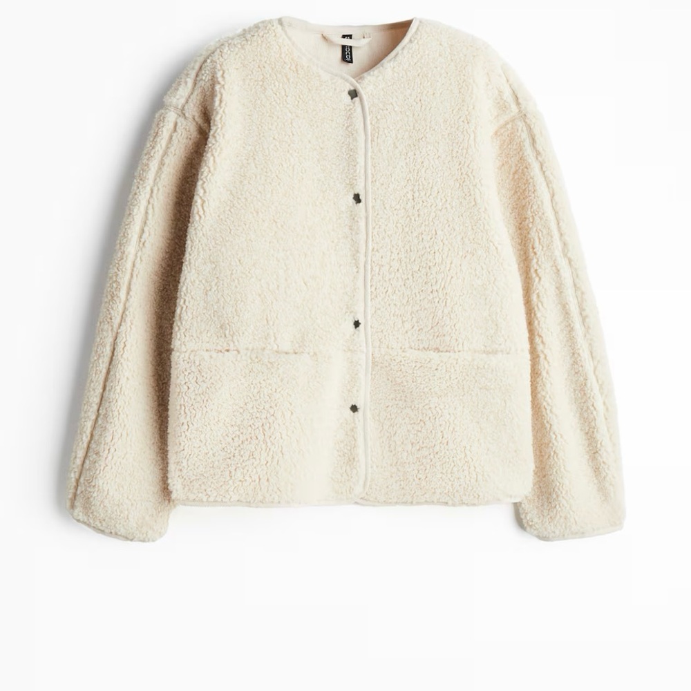 H&M Cream Teddy Jacket